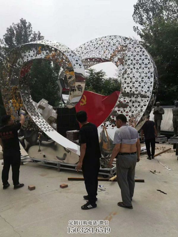 心形雕塑定做,城区小品,景观镜面心形雕塑定价 心形雕塑定做,城区小品,景观镜面心形雕塑定价